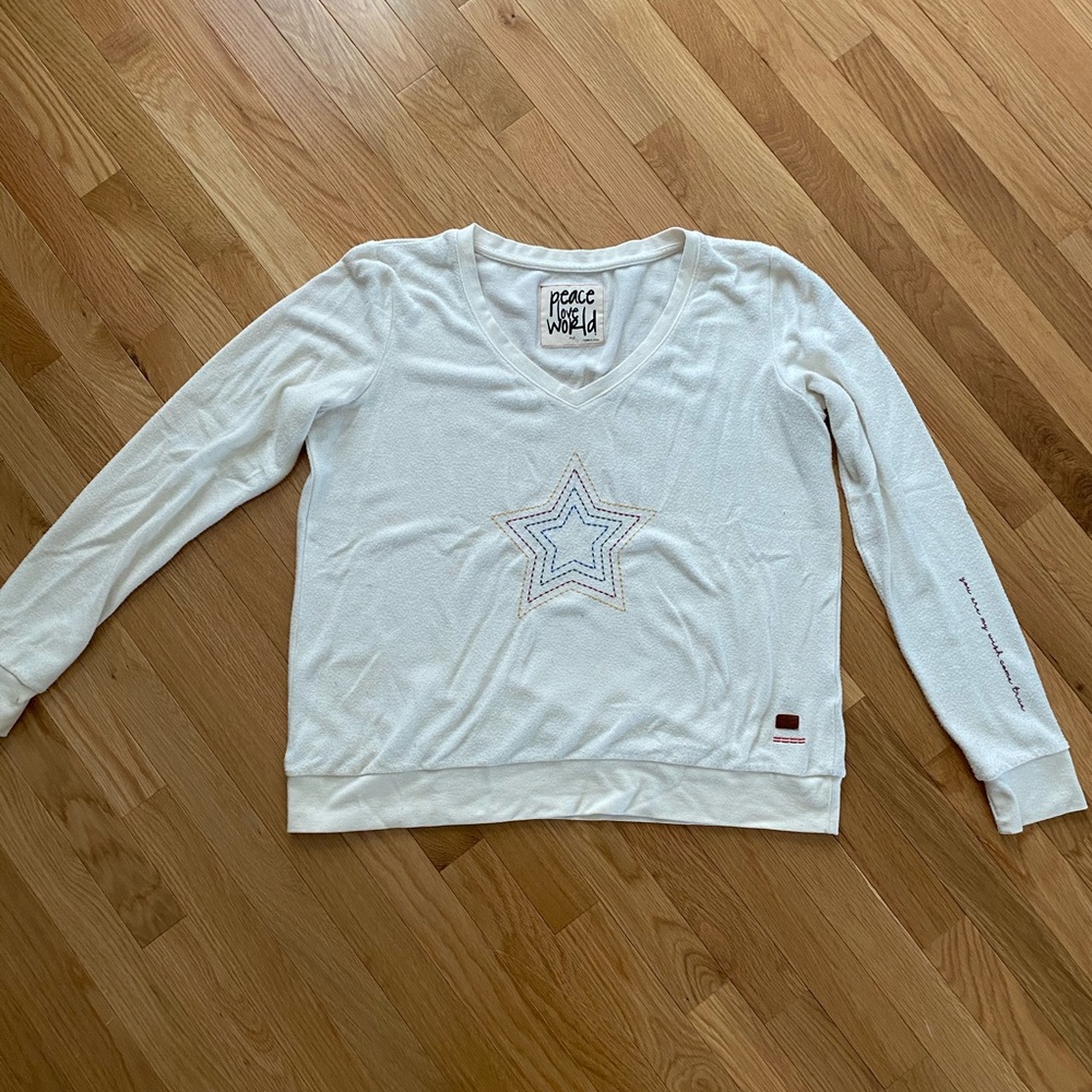 Long sleeve Peace Love World too